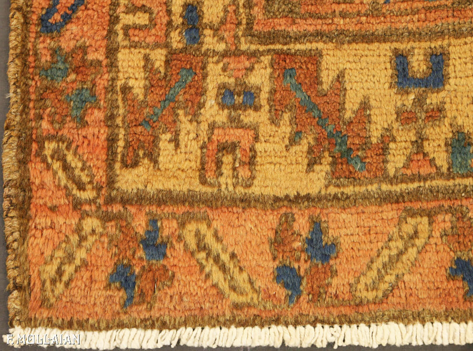 Antique Persian Bakshaish Runner Rug (310x93 cm)